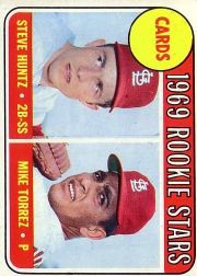1969 Topps Baseball Cards      136     Rookie Stars-Steve Huntz RC-Mike Torrez
